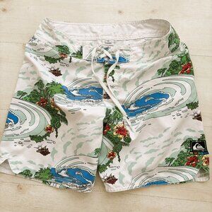 RARE Quiksilver Sample Boardshorts | Vintage Surf Art | Size 32